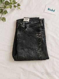Jeans neri effetto slavato RANA a vita alta