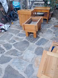 fioriere in legno 