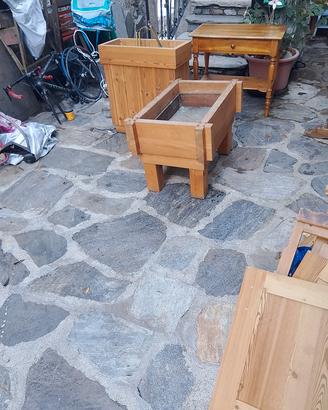 fioriere in legno 