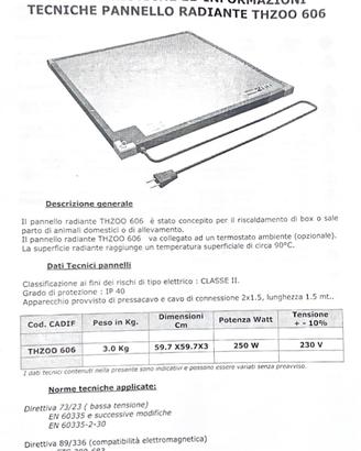 15 Pannelli riscaldanti box