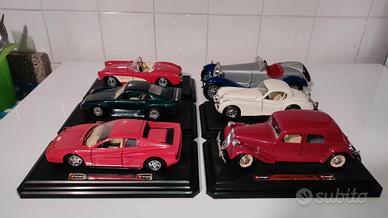 6 modellini bburago da collezione anni '90
