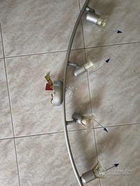 lampadario con 4 faretti a led