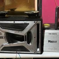 Subwoofer hertz,amplificatore magnat e casse auto