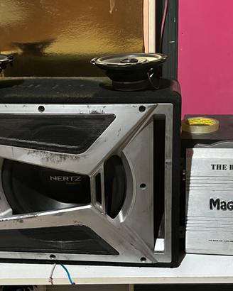 Subwoofer hertz,amplificatore magnat e casse auto