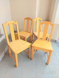 Set di n.4 sedie Ikea in legno