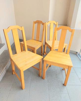 Set di n.4 sedie Ikea in legno