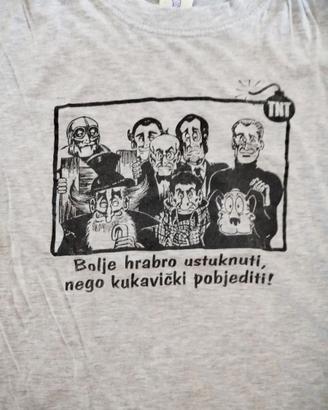 T-shirt Alan Ford comics grigia