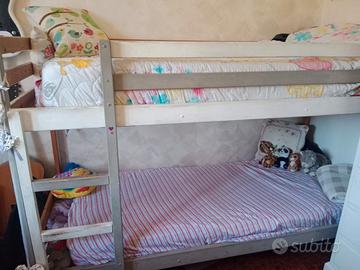 Letto a Castello Legno di Abete 