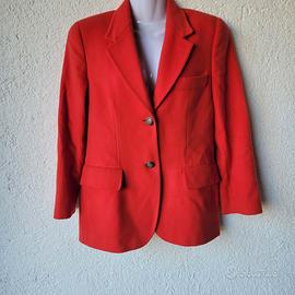 Giacca Vintage Lazzari & Co. in 100% lana rosso