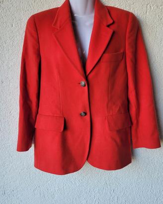 Giacca Vintage Lazzari & Co. in 100% lana rosso