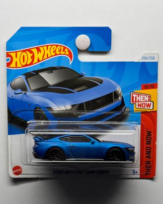 Hot Wheels Ford Mustang Dark Horse Blu Opaco 2024