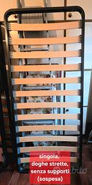 Rete e materasso singolo e matrimoniale