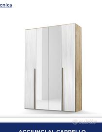 Armadio 4 ante con apecchio