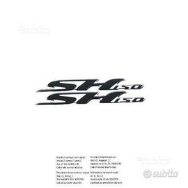 Coppia adesivi neri Honda Sh 150