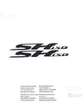 Coppia adesivi neri Honda Sh 150