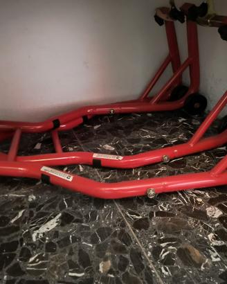 Cavalletti moto anteriore + posteriore – 600 kg