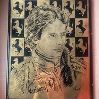 Piastrella decorativa ceramica Gilles Villeneuve