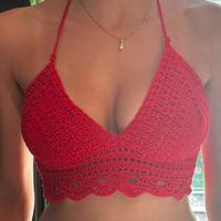 top crochet fatto a mano