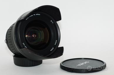 obiettivo zoom grandangolare Nikon sigma 21-35mm 