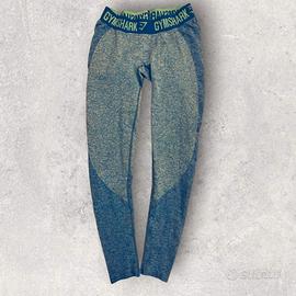 Leggings blu con sagome