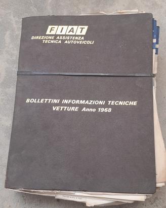 Bollettini Informazioni Tecniche Vetture 1968" 