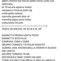 ricambi vespa e piaggio zip