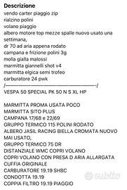 ricambi vespa e piaggio zip