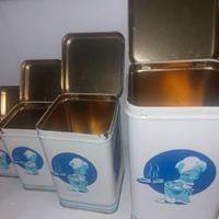 4 scatole in latta anni '70-80 Piccolo Cuoco 