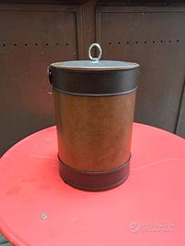 Secchiello portaghiaccio in pelle