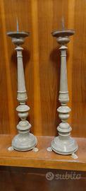 ANTICHI CANDELABRI IN OTTONE 