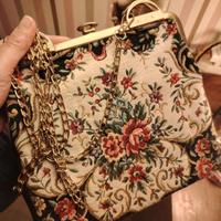  borsa vintage in tessuto Gobelin