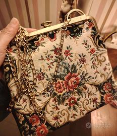  borsa vintage in tessuto Gobelin