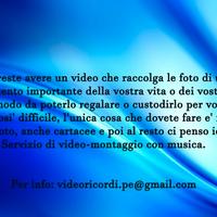 Si realizzano video ricordi