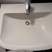 Lavandino a colonna Dolomite con miscelatore Grohe