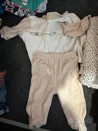 Tutine neonato ciniglia 6pz