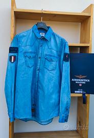 Aeronautica Militare camicia jeans taglia L Nuova
