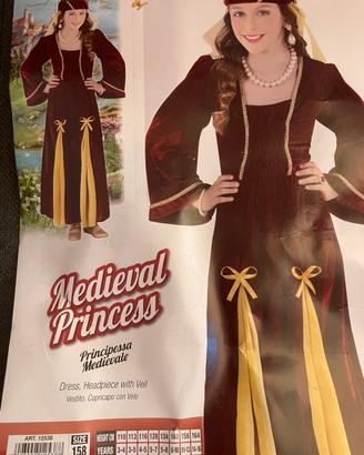Vestito carnevale principessa medioevo