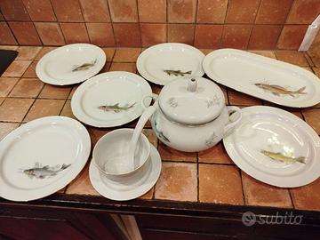 Servizio da pesce anni'60 Scherzer Bavaria Germany