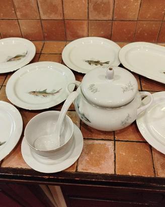 Servizio da pesce anni'60 Scherzer Bavaria Germany