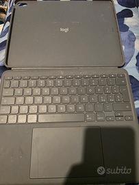 custodia con tastiera logitech combo touch ipad 13