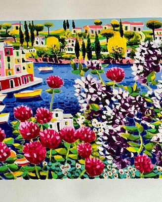 Athos Faccincani serigrafia su carta 70x100