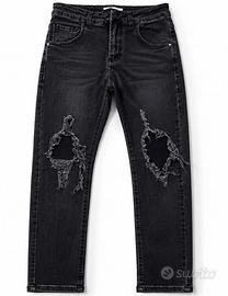🔥Jeans neri ripped effetto vintage Taglia 40/42🔥