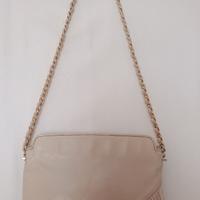 Borsa in pelle beige