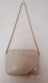 Borsa in pelle beige