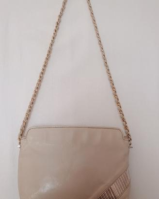 Borsa in pelle beige