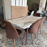 Tavolo con 6 sedie allungabile