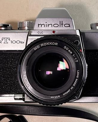 Reflex analogica Minolta SRT-100b  testata