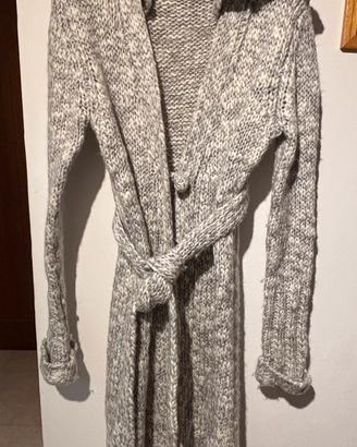 Cardigan lungo in lana