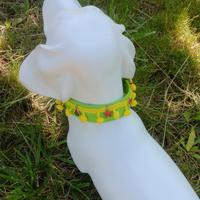 Collare in cotone con charms, nuovo, SabiPet 