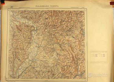 Carta Geogr. PALOMBARA SABINA/F°.144-I.G.M. 1953